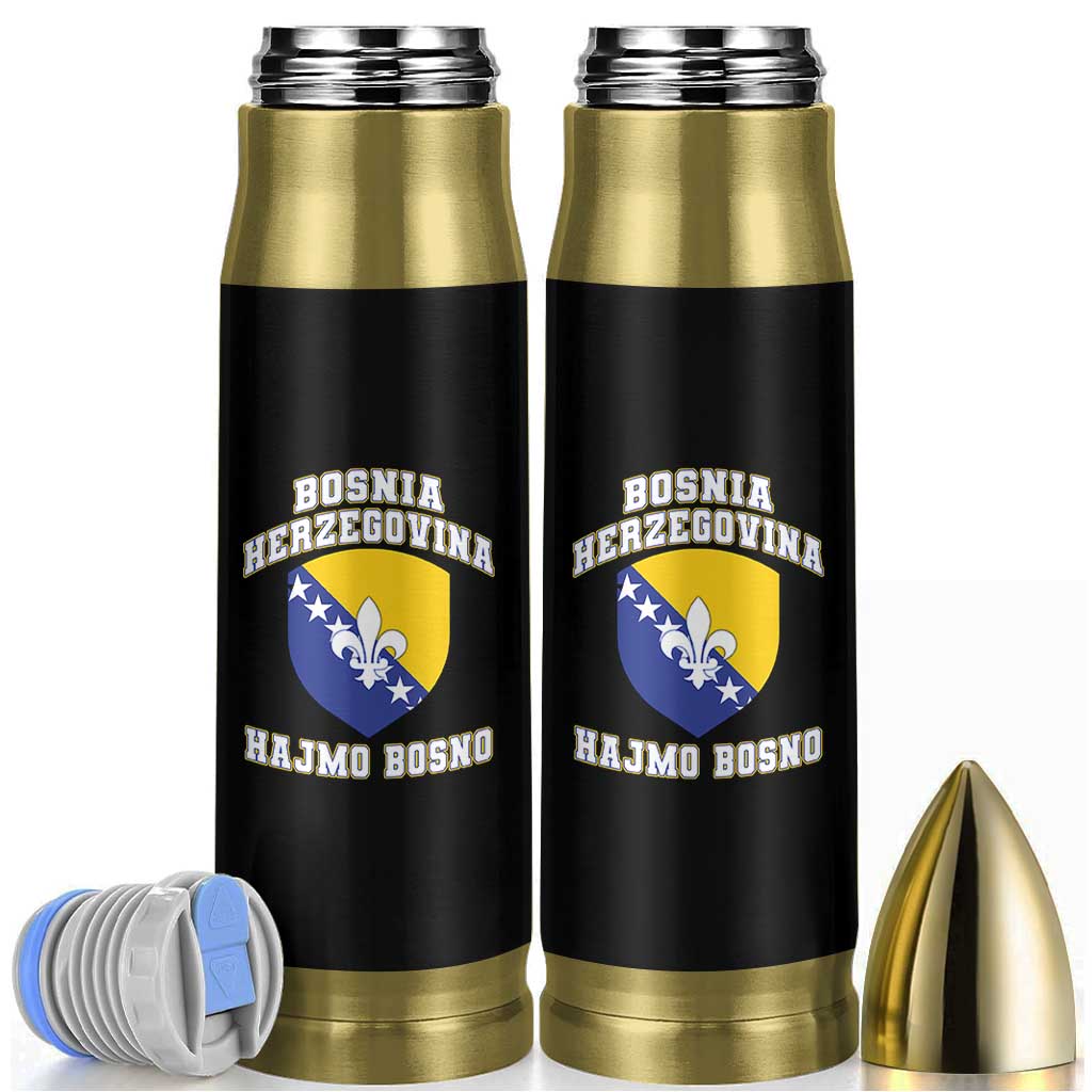 Hajmo Bosno Lets Go Bosnia Herzegovina Flag Bullet Tumbler Golden Lily Soccer Football Fan Athletic Graphic