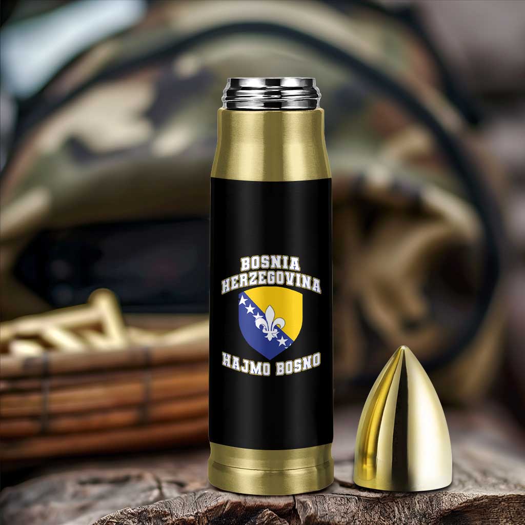 Hajmo Bosno Lets Go Bosnia Herzegovina Flag Bullet Tumbler Golden Lily Soccer Football Fan Athletic Graphic
