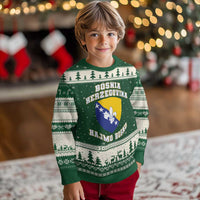 Hajmo Bosno Lets Go Bosnia Herzegovina Flag Ugly Christmas Sweater Golden Lily Soccer Football Fan Athletic Graphic