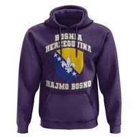 Hajmo Bosno Lets Go Bosnia Herzegovina Flag Hoodie Golden Lily Soccer Football Fan Athletic Graphic