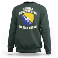 Hajmo Bosno Lets Go Bosnia Herzegovina Flag Sweatshirt Golden Lily Soccer Football Fan Athletic Graphic