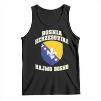 Hajmo Bosno Lets Go Bosnia Herzegovina Flag Tank Top Golden Lily Soccer Football Fan Athletic Graphic