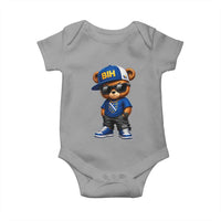 BIH Bosnia Teddy Bear Graphic Baby Onesie Golden Lily Heritage Urban Streetwear Style