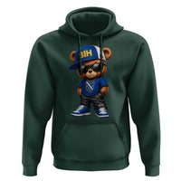 BIH Bosnia Teddy Bear Graphic Hoodie Golden Lily Heritage Urban Streetwear Style