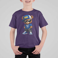 BIH Bosnia Teddy Bear Graphic T Shirt For Kid Golden Lily Heritage Urban Streetwear Style