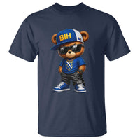 BIH Bosnia Teddy Bear Graphic T Shirt Golden Lily Heritage Urban Streetwear Style