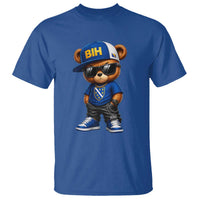 BIH Bosnia Teddy Bear Graphic T Shirt Golden Lily Heritage Urban Streetwear Style