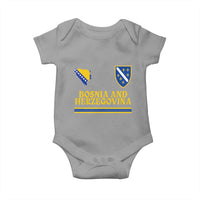 Bosnia Herzegovina Soccer Jersey Style Baby Onesie Country Map Heritage Football Fan