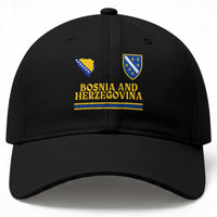 Bosnia Herzegovina Soccer Jersey Style Baseball Cap Country Map Heritage Football Fan