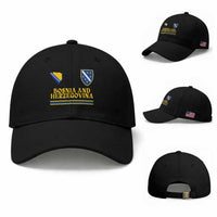 Bosnia Herzegovina Soccer Jersey Style Baseball Cap Country Map Heritage Football Fan