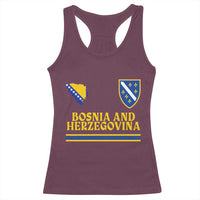 Bosnia Herzegovina Soccer Jersey Style Racerback Tank Top Country Map Heritage Football Fan