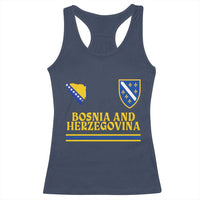 Bosnia Herzegovina Soccer Jersey Style Racerback Tank Top Country Map Heritage Football Fan