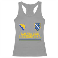Bosnia Herzegovina Soccer Jersey Style Racerback Tank Top Country Map Heritage Football Fan