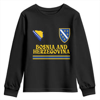 Bosnia Herzegovina Soccer Jersey Style Youth Sweatshirt Country Map Heritage Football Fan
