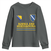 Bosnia Herzegovina Soccer Jersey Style Youth Sweatshirt Country Map Heritage Football Fan