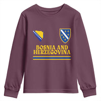 Bosnia Herzegovina Soccer Jersey Style Youth Sweatshirt Country Map Heritage Football Fan