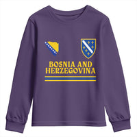 Bosnia Herzegovina Soccer Jersey Style Youth Sweatshirt Country Map Heritage Football Fan