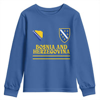 Bosnia Herzegovina Soccer Jersey Style Youth Sweatshirt Country Map Heritage Football Fan
