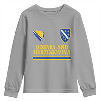 Bosnia Herzegovina Soccer Jersey Style Youth Sweatshirt Country Map Heritage Football Fan
