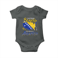 From Bosnia and Already in America Baby Onesie Bosnian Soccer Fan Travel Bosnia Herzegovina Pride