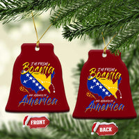 From Bosnia and Already in America Ceramic Ornament Bosnian Soccer Fan Travel Bosnia Herzegovina Pride