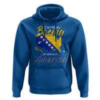 From Bosnia and Already in America Hoodie Bosnian Soccer Fan Travel Bosnia Herzegovina Pride
