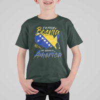 From Bosnia and Already in America T Shirt For Kid Bosnian Soccer Fan Travel Bosnia Herzegovina Pride