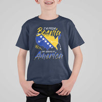From Bosnia and Already in America T Shirt For Kid Bosnian Soccer Fan Travel Bosnia Herzegovina Pride