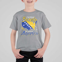 From Bosnia and Already in America T Shirt For Kid Bosnian Soccer Fan Travel Bosnia Herzegovina Pride