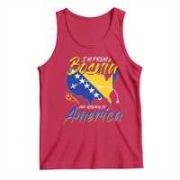 From Bosnia and Already in America Tank Top Bosnian Soccer Fan Travel Bosnia Herzegovina Pride