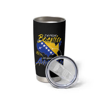 From Bosnia and Already in America Tumbler Cup Bosnian Soccer Fan Travel Bosnia Herzegovina Pride