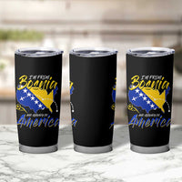 From Bosnia and Already in America Tumbler Cup Bosnian Soccer Fan Travel Bosnia Herzegovina Pride