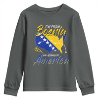 From Bosnia and Already in America Youth Sweatshirt Bosnian Soccer Fan Travel Bosnia Herzegovina Pride