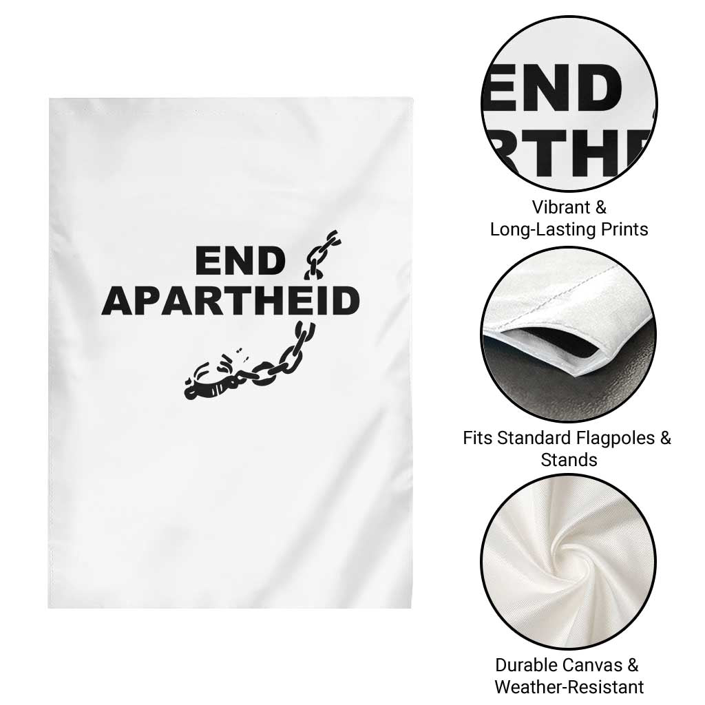 End Apartheid Human Rights Garden Flag Broken Chain Social Justice Activist