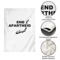 End Apartheid Human Rights Garden Flag Broken Chain Social Justice Activist