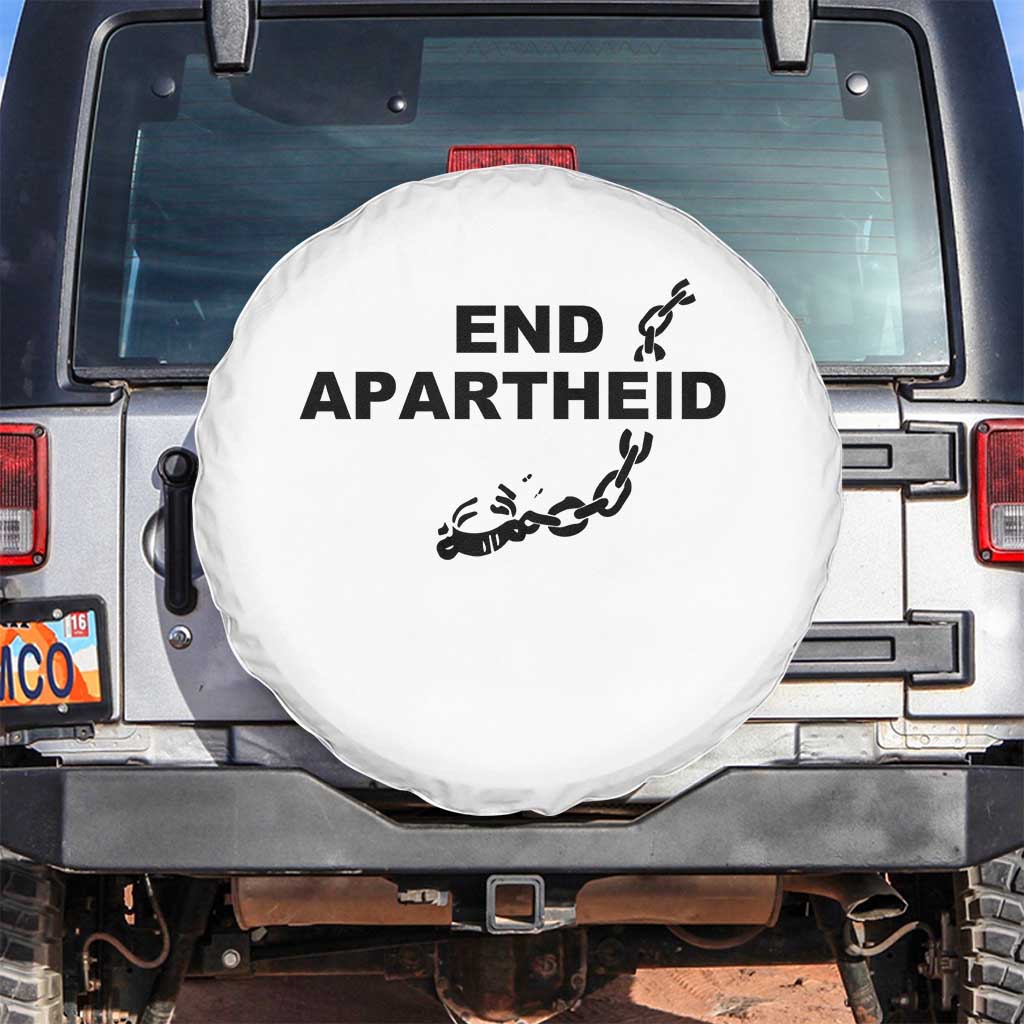 End Apartheid Human Rights Spare Tire Cover Broken Chain Social Justice Activist