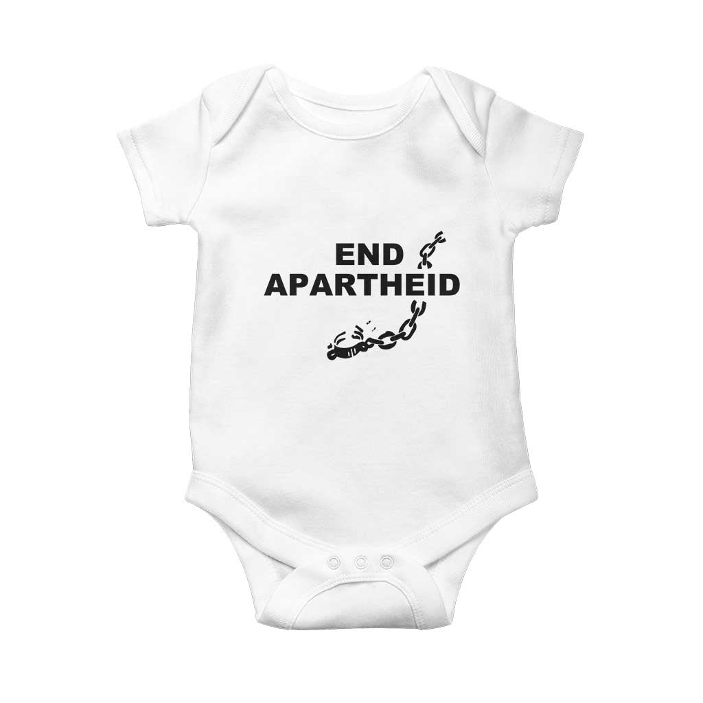End Apartheid Human Rights Baby Onesie Broken Chain Social Justice Activist