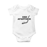 End Apartheid Human Rights Baby Onesie Broken Chain Social Justice Activist