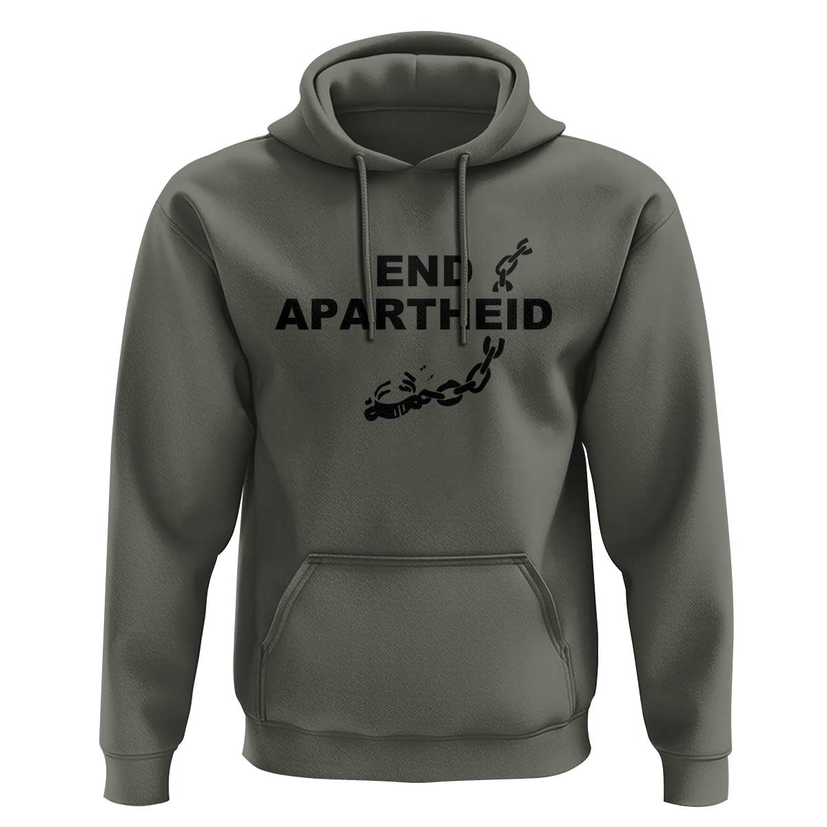 End Apartheid Human Rights Hoodie Broken Chain Social Justice Activist