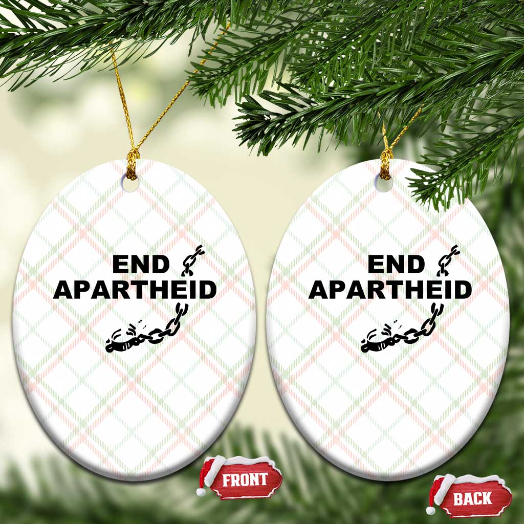 End Apartheid Human Rights Ceramic Ornament Broken Chain Social Justice Activist