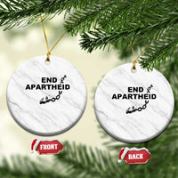 End Apartheid Human Rights Ceramic Ornament Broken Chain Social Justice Activist