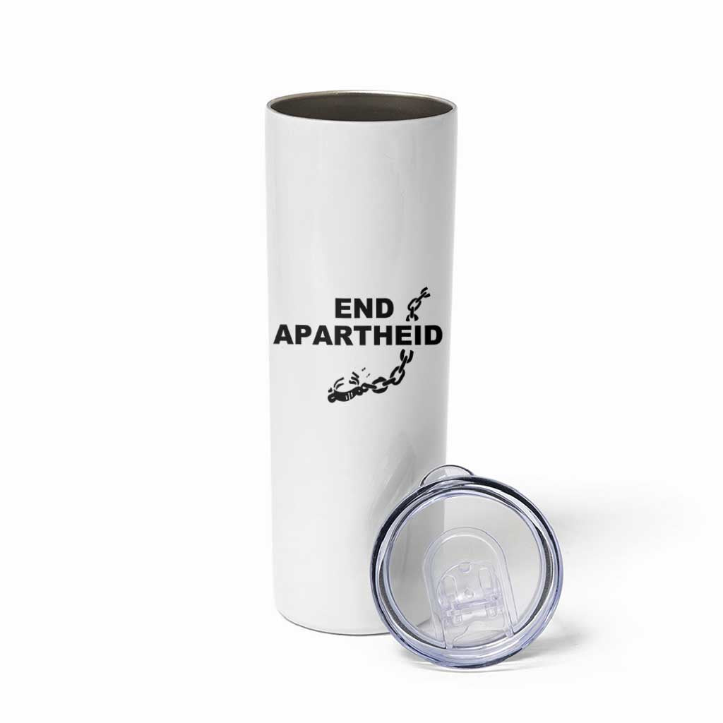 End Apartheid Human Rights Skinny Tumbler Broken Chain Social Justice Activist