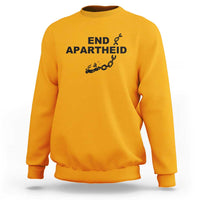 End Apartheid Human Rights Sweatshirt Broken Chain Social Justice Activist
