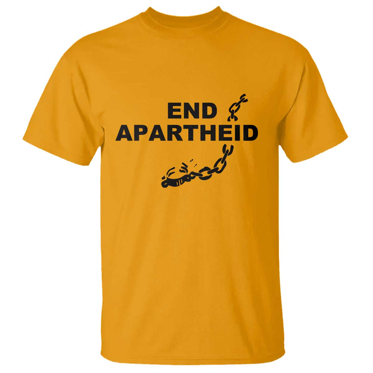 End Apartheid Human Rights T Shirt Broken Chain Social Justice Activist
