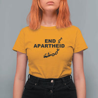 End Apartheid Human Rights T Shirt For Women Broken Chain Social Justice Activist