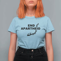 End Apartheid Human Rights T Shirt For Women Broken Chain Social Justice Activist