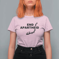 End Apartheid Human Rights T Shirt For Women Broken Chain Social Justice Activist