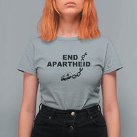 End Apartheid Human Rights T Shirt For Women Broken Chain Social Justice Activist
