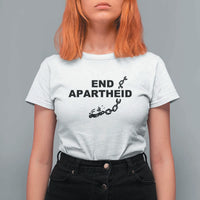 End Apartheid Human Rights T Shirt For Women Broken Chain Social Justice Activist