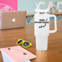 End Apartheid Human Rights Tumbler With Handle Broken Chain Social Justice Activist